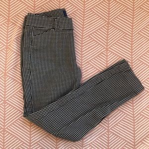 Gingham Black and White Pants